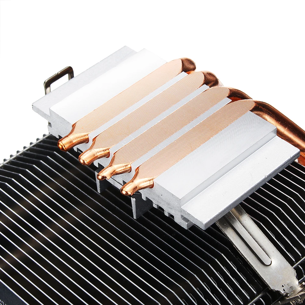4 теплопроводов холодильник 120 мм Процессор кулер светодиодный RGB вентилятор для Intel LGA 1155/1151/1150/1366 AMD хорошего качества горизонтальная Процессор кулер