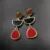 Encanto Geométrica Brincos Red Black Blue Brown Acrílico Brincos Para As Mulheres Do Vintage da Cor do Ouro Longo Brinco Jóias Drop Shipping