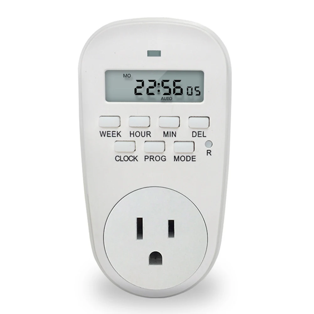 

New EU /US/ UK Plug Smart Power Socket Digital Timer Switch Energy Saving Adjustable Programmable Setting of Clock/ On/ Off Time