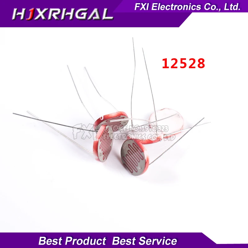 

5pcs 12528 light dependent resistor photoresistor resistor 12mm photosensitive resistance 35515