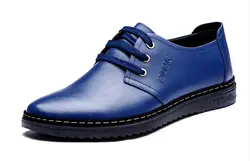 Лидер продаж Мужская обувь Пояса из натуральной кожи человека Туфли без каблуков повседневные Модные Для Мужчин's Обувь в деловом стиле