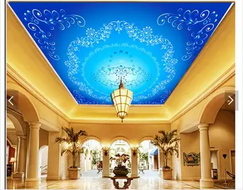 

Custom 3d photo wallpaper 3d ceiling wallpaper murals Condole carries on the mural frescoes on the ceiling 3d room wallpaper