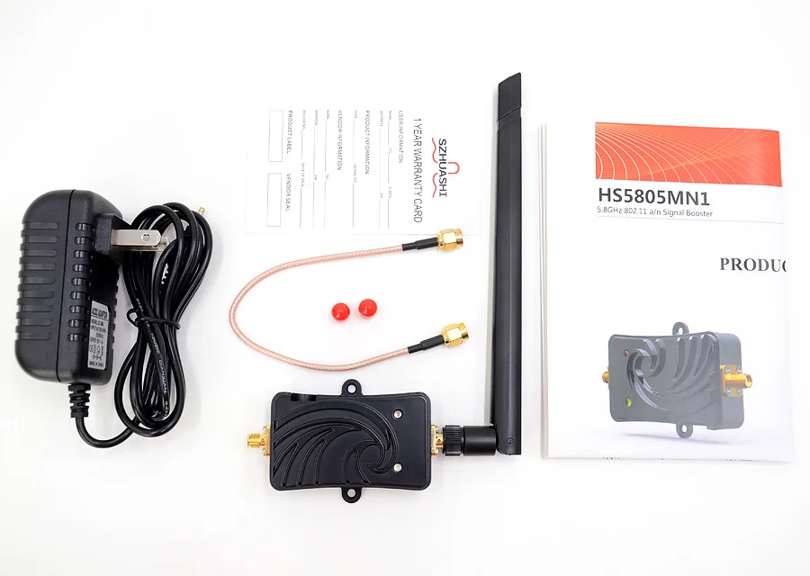 

5W 802.11a/an Wifi Wireless Amplifier Router 5.8Ghz WLAN Signal Booster with Antenna Broadband Amplifier CF-G103-5G