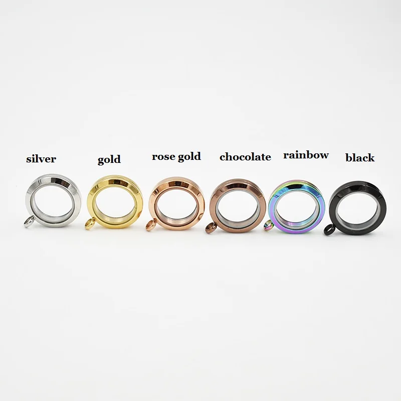 

10PCS Twist Stainless Steel Floating Locket Pendant 20MM/25MM/30MM Lockets For Floating Charms