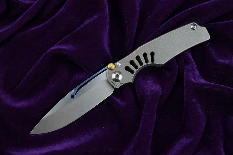 Складной нож VENOM kevin john Flipper С Титановой ручкой лезвие M390 тактические ножи для