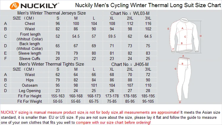 NUCKILY Мужская одежда для велоспорта зимний дорожный велосипед Джерси костюм задний карман велосипедный Джерси и велосипедные колготки набор NJ531-WNS900-W
