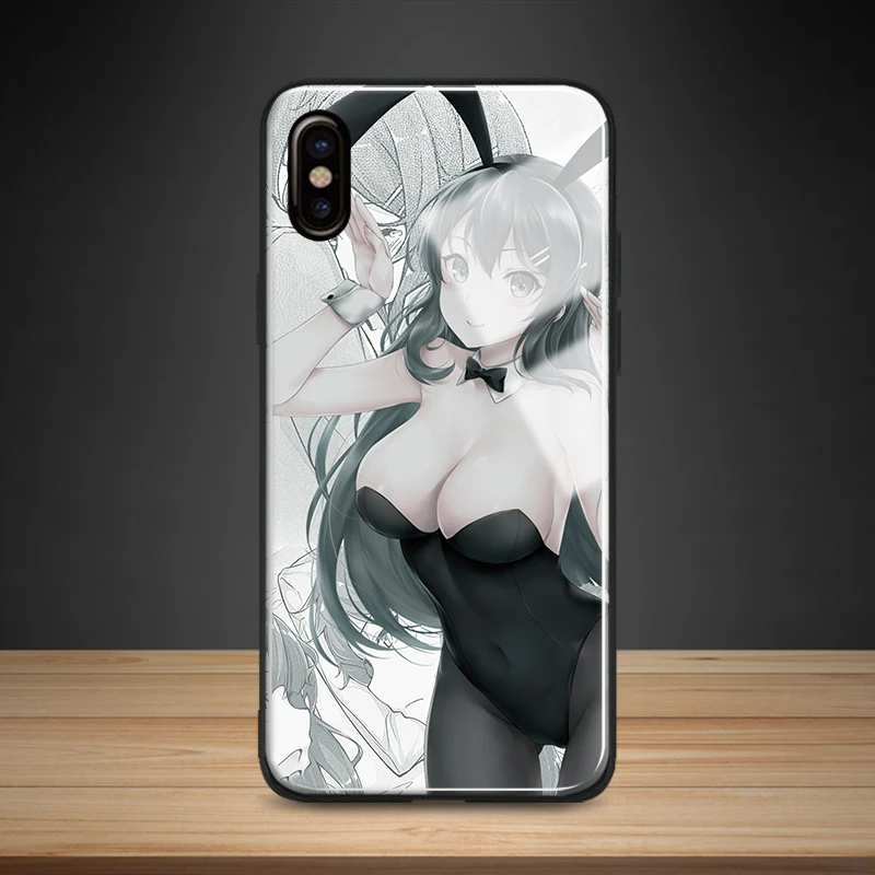 Sakurajima Mai Seishun Buta Tempered Glass Soft Silicone Phone Case Cover For iPhone 5 5s Se 6 6s 7 8 Plus X XR XS 11 Pro MAX | Мобильные