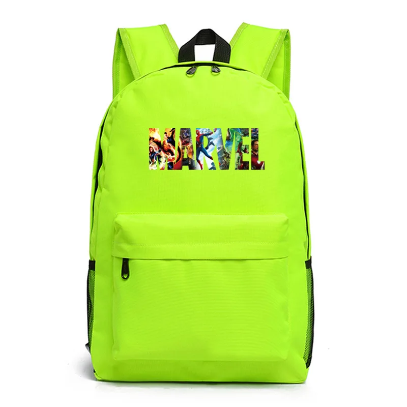 Marvel Letter The Luminous Backpack School Bag Super Hero Student Kids Boys Girls School Bookbag Notebook Daily backpack Gift