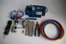 Free shipping High quality VALUE 7in1 VTB-5A Refrigeration Repair Tool Set With Aluminum alloy box value 7in1 vtb 5a refrigeration repair tool set with aluminum alloy box refrigeration toolbox set flare device vacuum pump