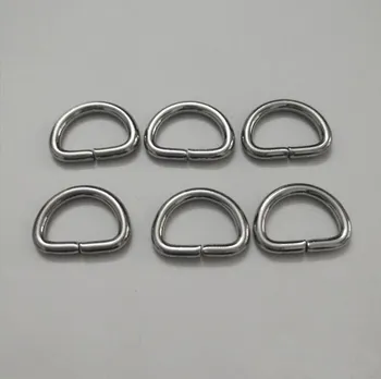 

100pcs Alloy D line circle half circle D buckle fit rope/bags End Caps Clasps diy fashion Jewelry Findings Handmade Connector