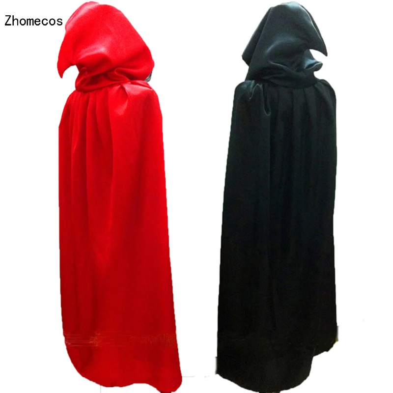 

Gothic Hooded Stain Cloak Wicca Robe Witch Larp Cape Women Men Halloween Costumes Witche Vampires Fancy Party Size S M L XL
