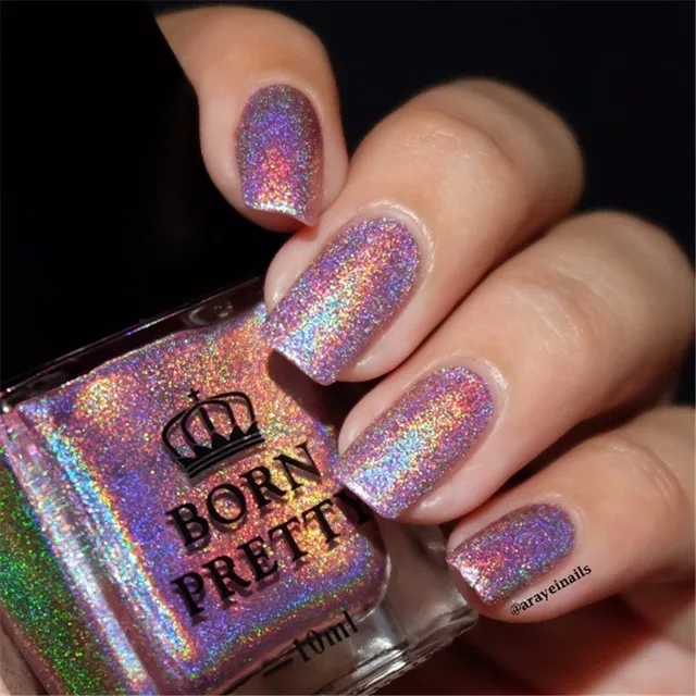 Born Pretty 10ml Holographic Holo Glitter Nail Polish Varnish Born Pretty 10ml Holographic Holo Glitter Nail Polish Varnish Hologram Effect Enamel Art Decoration