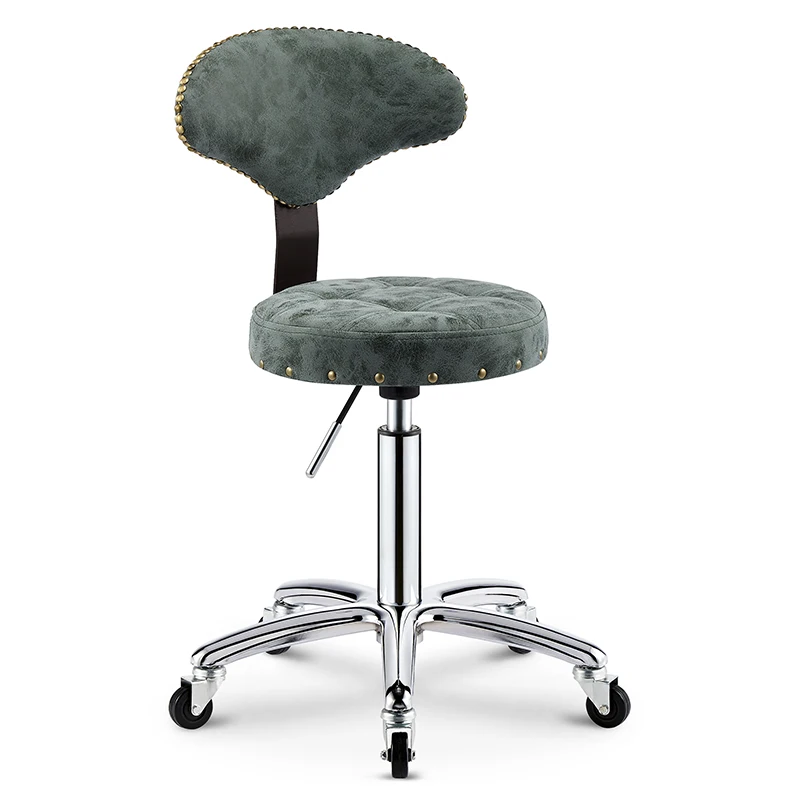 Ретро красота табурет подъемный вращающийся ролик стула стул мастер стул домашний стул для Макияжа Салон Красоты Мебель