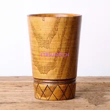 120 шт./лот Быстрая деревянная чашка Винтаж ручной работы деревянные Чай Питьевая чашка молоко пиво Кофе кружка дерево Стекло