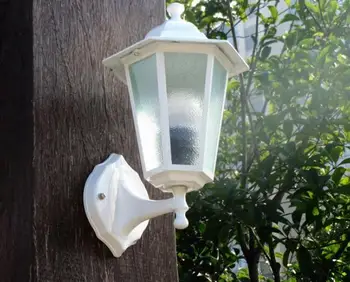 

European Outdoor Waterproof Wall Lamps Garden Wall Light White Pastoral Balcony Corridor Staircase Wall Light LU627101 ZL389