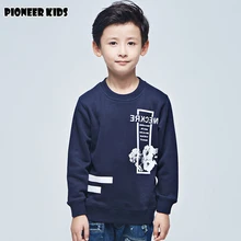 Pioneer Kids 2016 Autumn/winter New Arrival big boys hoodies long sleeve T-shirt Fashion Hoodies Boys Warm Sweatshirts