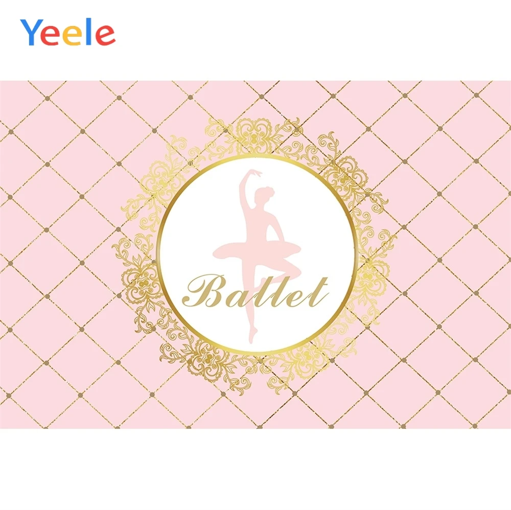 

Yeele Baby Shower Ballet Performance Party Customized Photography Backdrop Personalized Photographic Background For Photo Studio