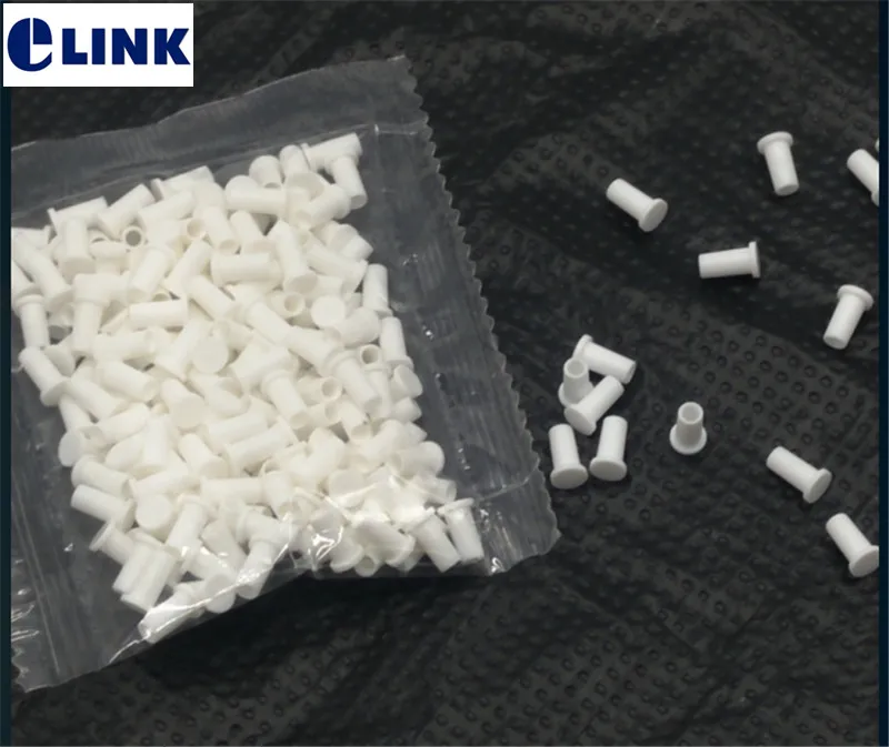 

1000pcs LC dust cover for LC fiber optic connector 1.25mm white color ftth dust cap protector SM MM free shipping factory ELINK