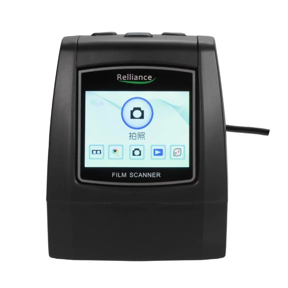 

All-In-1 Film Scanner Slide Scanner Automatic B&W Slides Negatives CMOS Sensor Speed-Load Adapters Super 8 Films Scanner