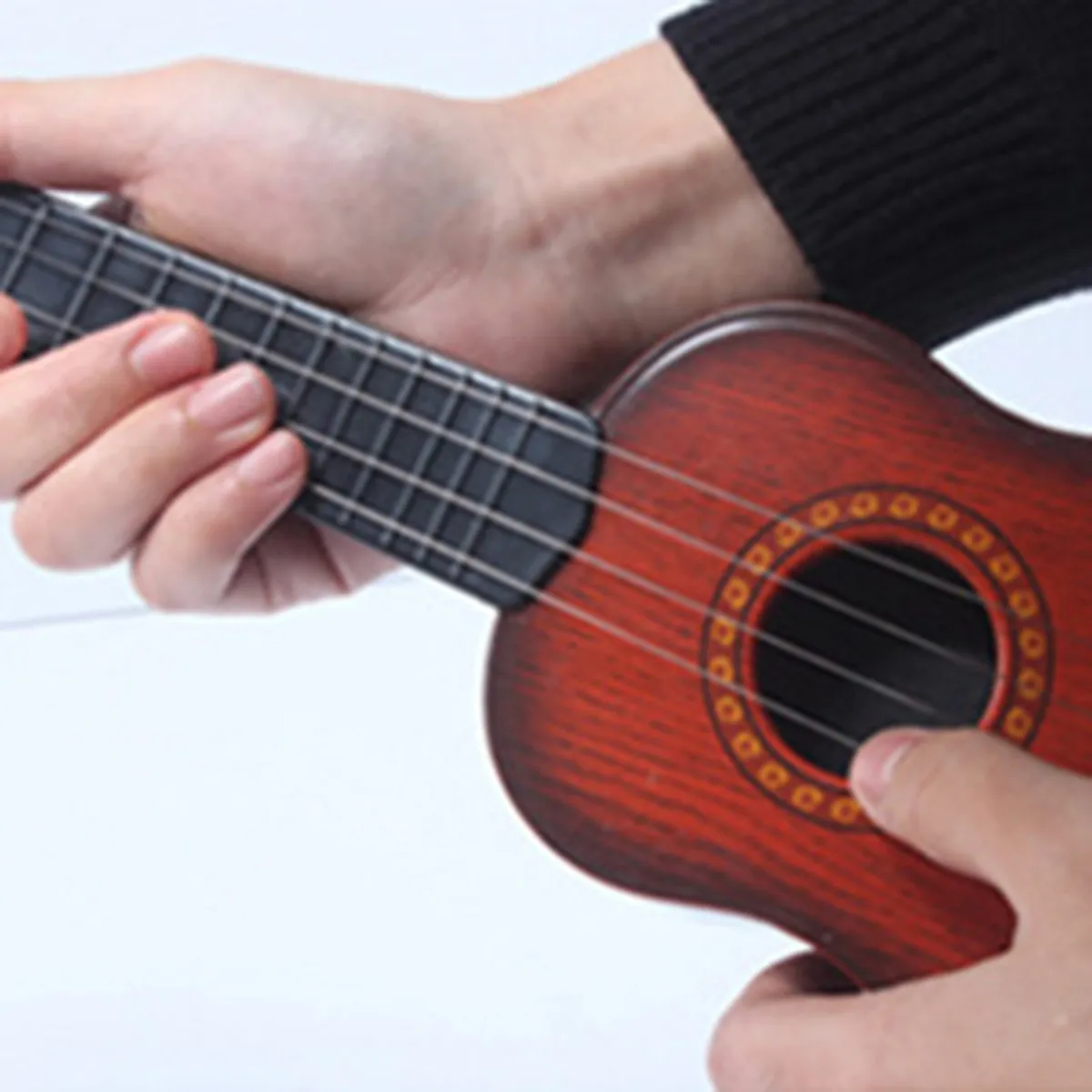17 дюймов образования детей Пластик миниатюрная гитара укулеле гитара четыре струны Гавайские гитары, музыкальные инструменты для детей игрушка в подарок