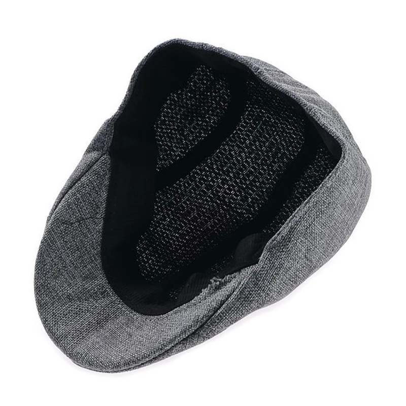 Модная шляпа Duckbill берет Классическая хлопковая кепка-восьмиклинка Гольф Спорт на открытом воздухе плоская зимняя шапка серый