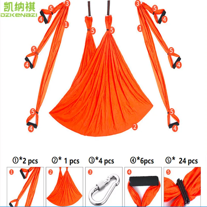 

250 x 150 CM 210T Polyester Taffeta Yoga Hammock Swing Latest Multifunction Anti-gravity Yoga belts for yoga training