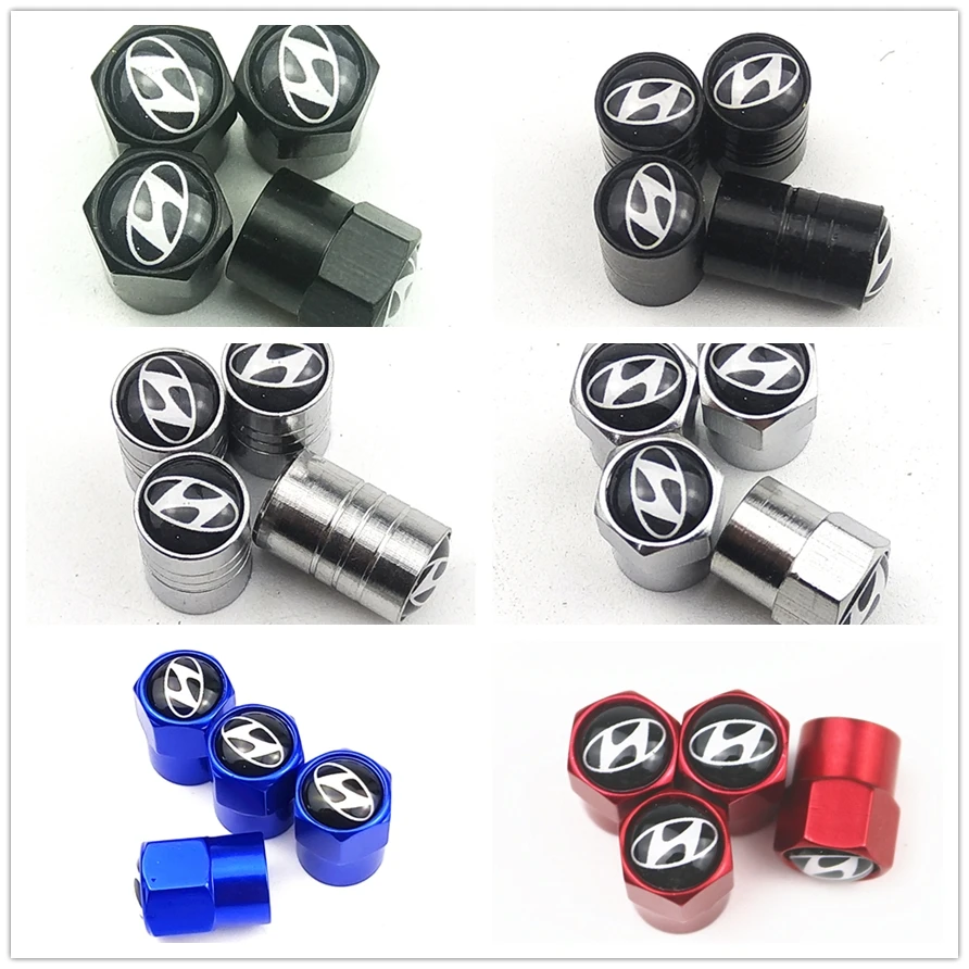 

2019 New Wheel Caps Theftproof Metal Car Wheel Tires Valves Tyre Stem Air valve Caps Airtight Cove for hyundai car accessories