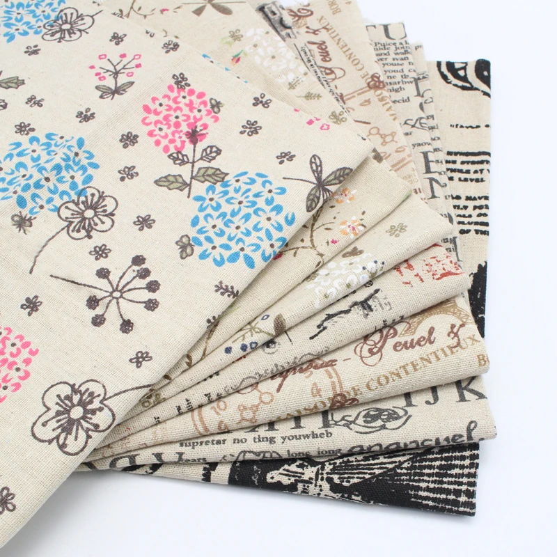 Продажа Lucia crafts 50*50 см принт хлопок лен текстиль пэчворк Сделай Сам швейная ткань