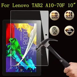 Для lenovo TAB2A10-70F 10,1 дюймов 9 H закаленное Стекло Экран протектор HD прозрачный Tablet PC Защитная пленка + чистой наборы