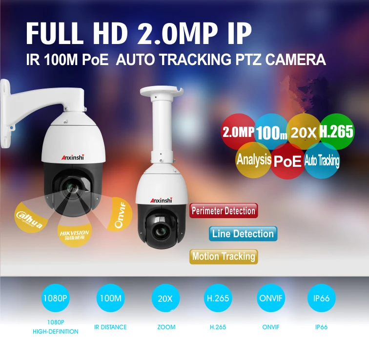 H.265 2MP PTZ IP камера Starlight 20X оптический зум IR 100 м детектор движения Onvif P2P 1080P POE гуманоидная камера с функцией автоматического слежения