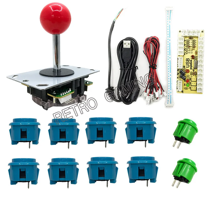 DIY Запчасти для игровых автоматов PC of Zero Delay Arcade Kit Mame USB энкодер + ДЖОЙСТИК Sanwn type