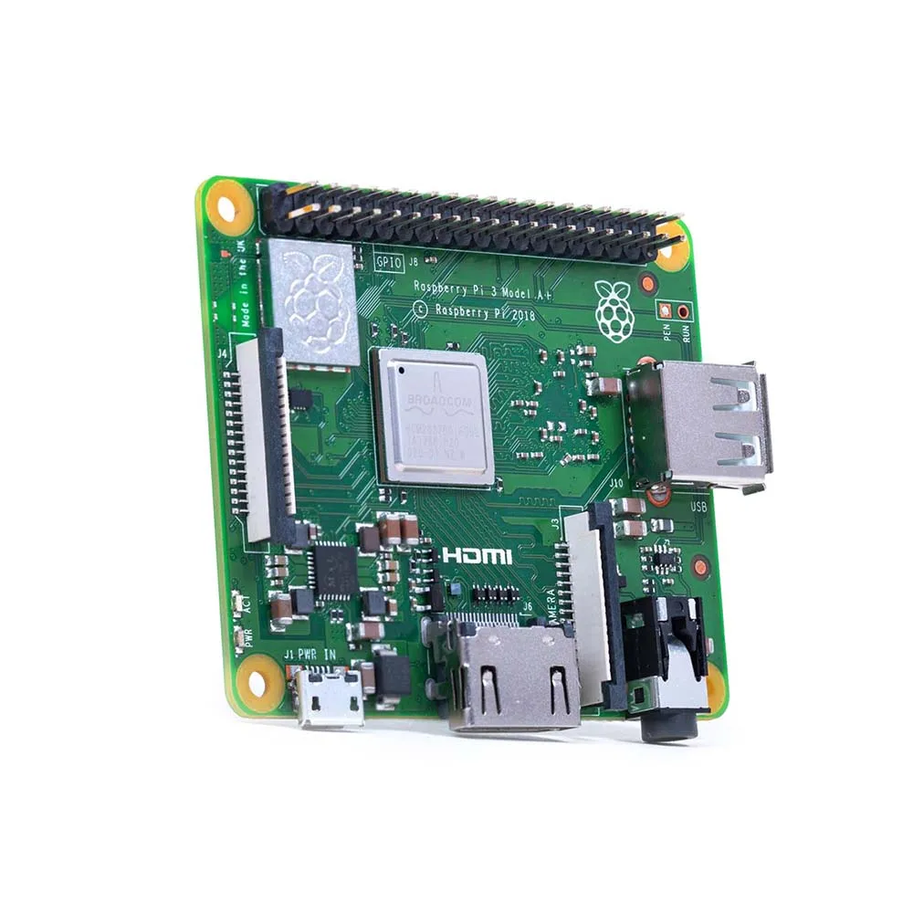 Raspberry Pi 3 Model A + с большинством улучшений как 3B меньшим форм фактором и более низкой