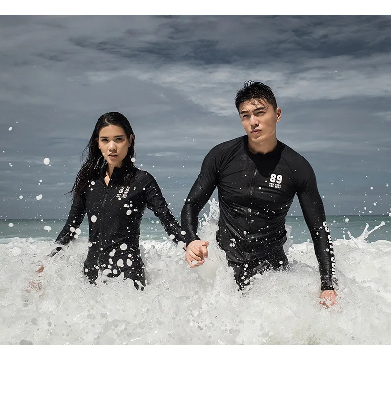 Gsou Snow Brand Rashguard мужские рубашки для купания с длинными рукавами одежда для дайвинга Летняя Пляжная моторная лодка одежда для серфинга гидрокостюм для триатлона Топы