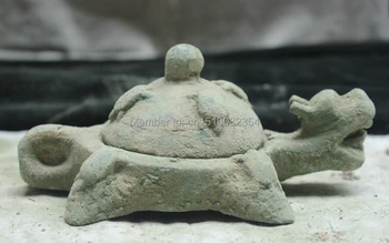 

Chinese culture represents longevity ink stone bronze statue lucky dragon turtle