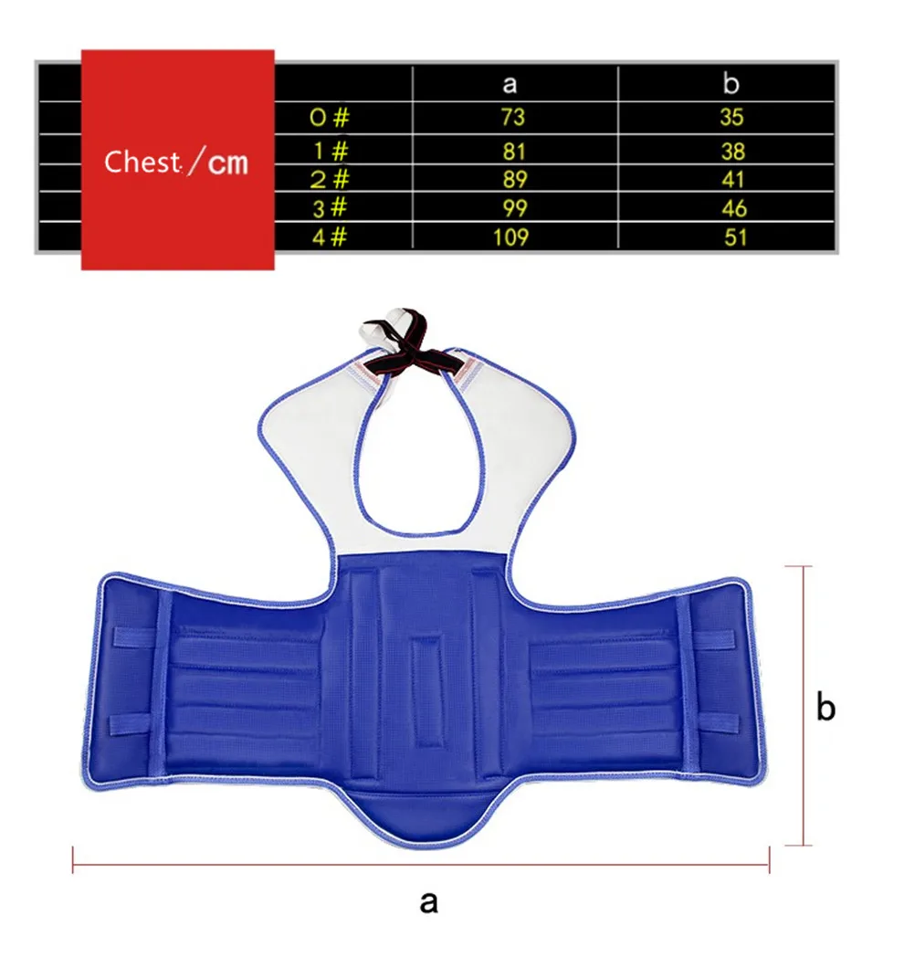 Pinetree тхэквондо задняя защита прочный реверсивный красный синий взрослые дети средства защиты груди Каратэ грудь pad TKD Защита спины