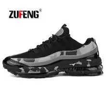 ZUFENG/ г. летняя новая спортивная обувь для мужчин кроссовки c воздушными подушками кроссовки для бега уличная прогулочная обувь мужские европейские 39-46бесплатная