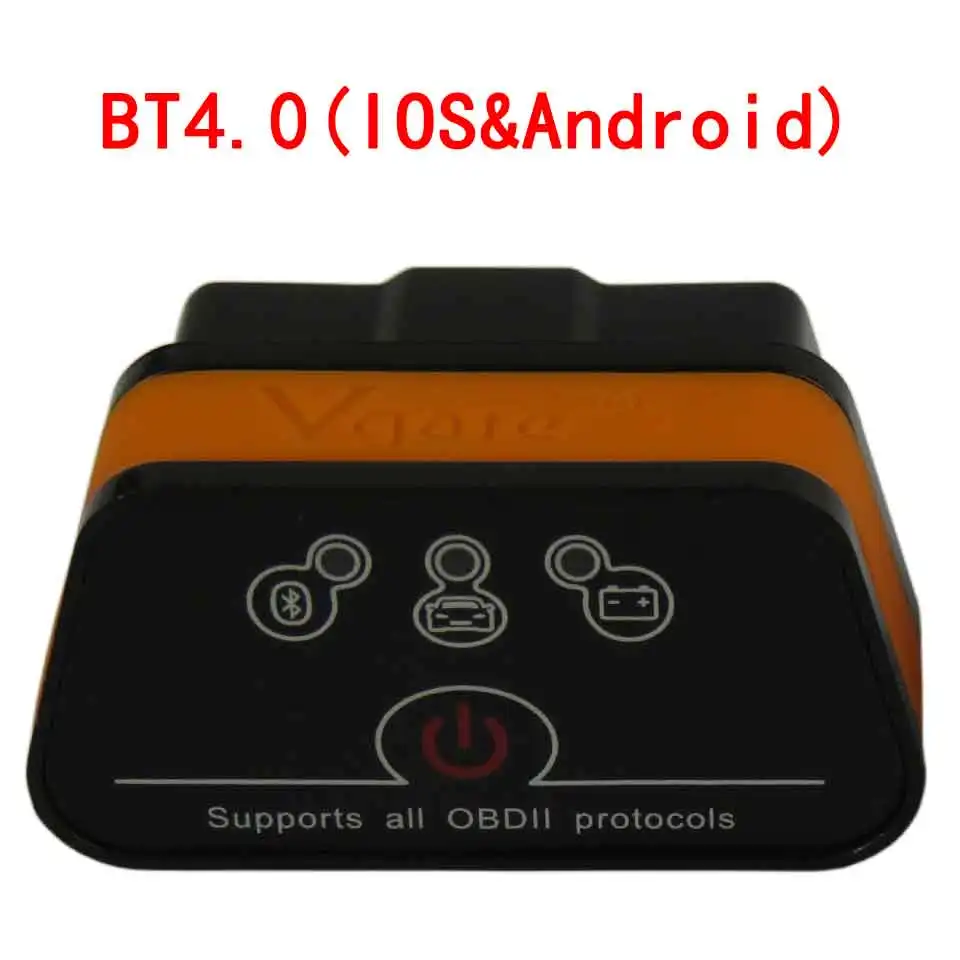 Vgate icar2 elm327 Bluetooth/Wifi OBD2 автомобильный диагностический инструмент Elm 327 Bluetooth 3,0/4,0 V2.1 считыватель кодов сканер для Android/iOS - Цвет: iCar2 BT 4.0