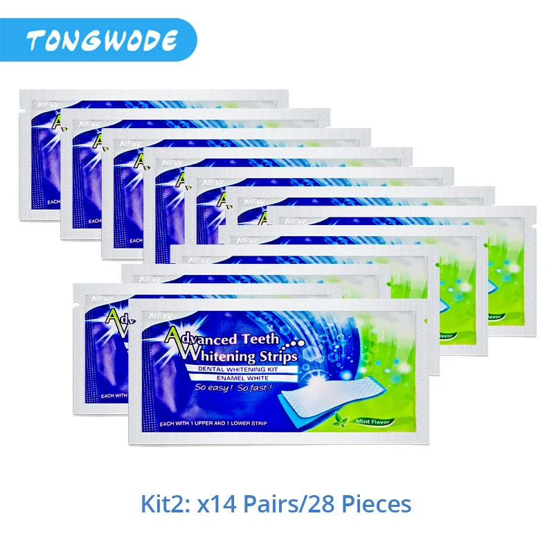 

Professional 14 Pairs Teeth Whitening Strips Oral Hygiene Mint Flavor Dental Care Treament White Strips