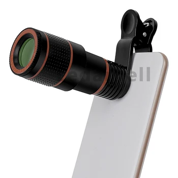 

12X Optical Zoom Telephoto Lens No Dark Corners Mobile Phone Camera Telescope lens tripod for iPhone 6 7 Samsung smartphone