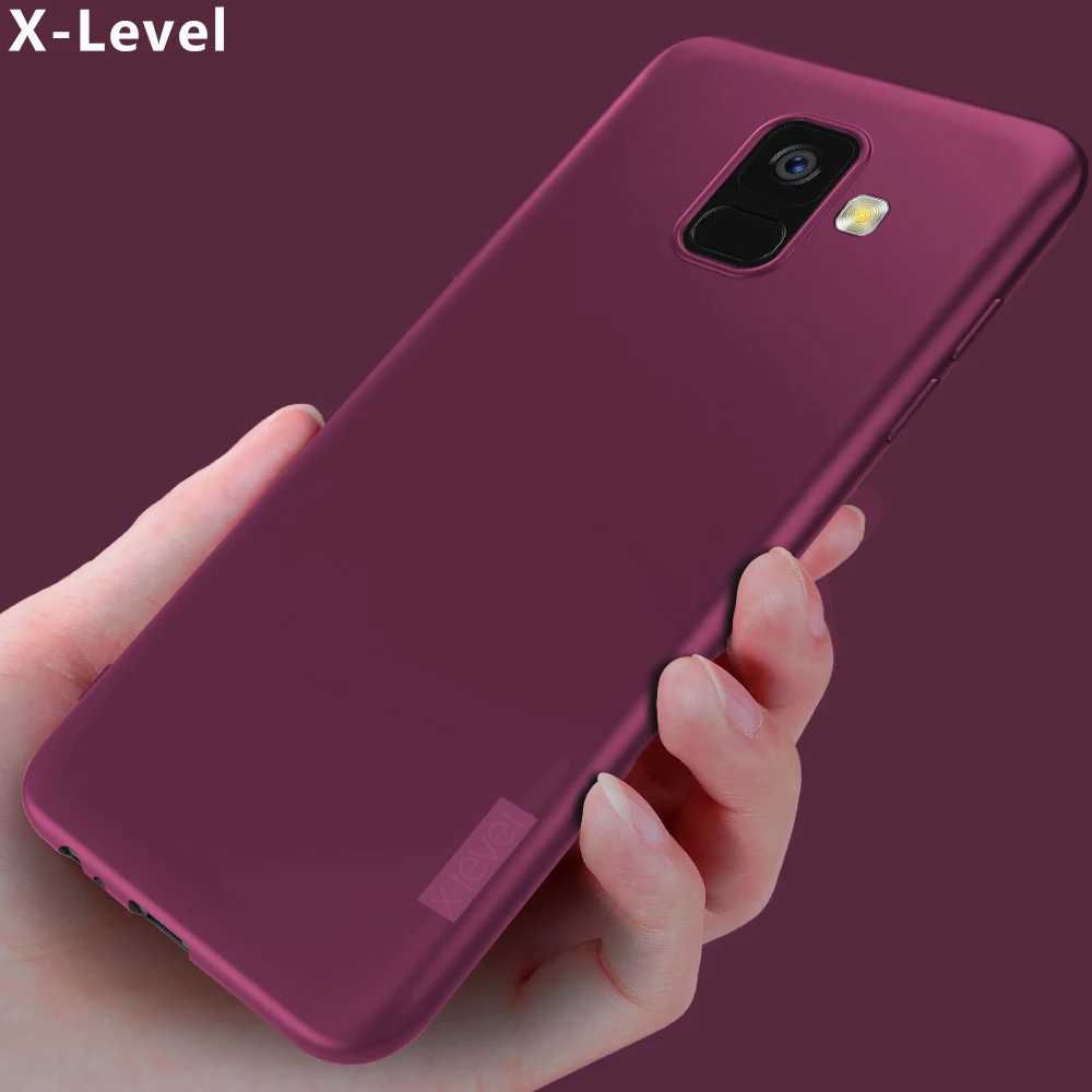 For Samsung A6 Plus 2018 Case Cover Luxury Slim Matte Soft TPU Silicone Protection Armor Phone for Back Funda | Мобильные телефоны