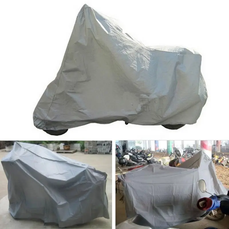 

Motorcycle Cover Snow Protecting Outdoor Scooter Silver Motorcycle Waterproof Bike Protector 2018 Best Hot Sale