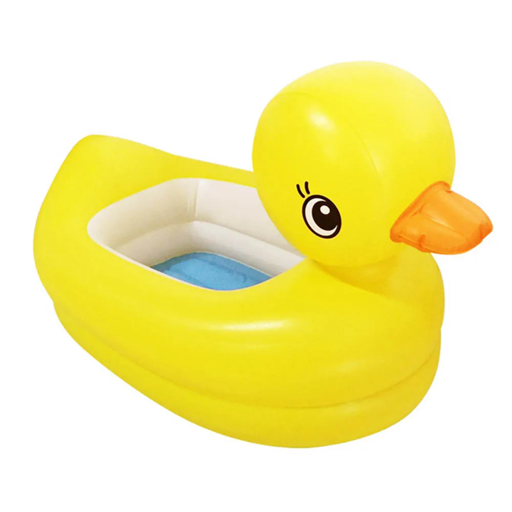 Bonito dos Desenhos Bebê Animados Pato Amarelo Desugn Dobrável Banheira Criança Piscina Inflável Espessamento Pvc 7 Bebê Bonito Dos Desenhos Animados Pato Amarelo