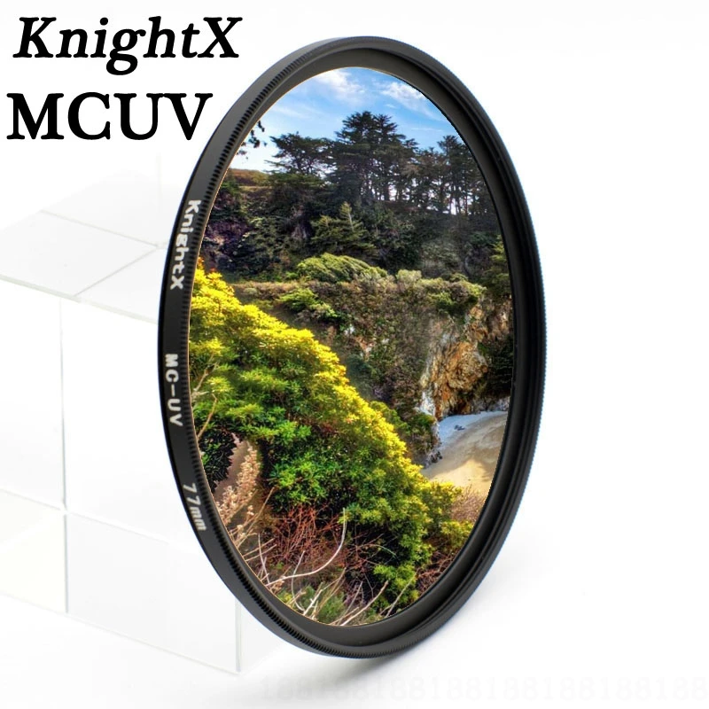 KnightX 49 52 55 58 62 67 77 защитные фильтры MC UV для мм фильтр для цифровой зеркальной камеры Nikon Canon EOS 6D 100D 70D 700D 5D D5200 Аксессуары для объективов 1200d 52 мм 58 мм 67 мм