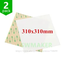 2 pack 310x310 мм пей лист Объёмный рисунок(3D-принт) построить поверхность Polyetherimide пей лист для Creality CR-10 Объёмный рисунок(3D-принт) er