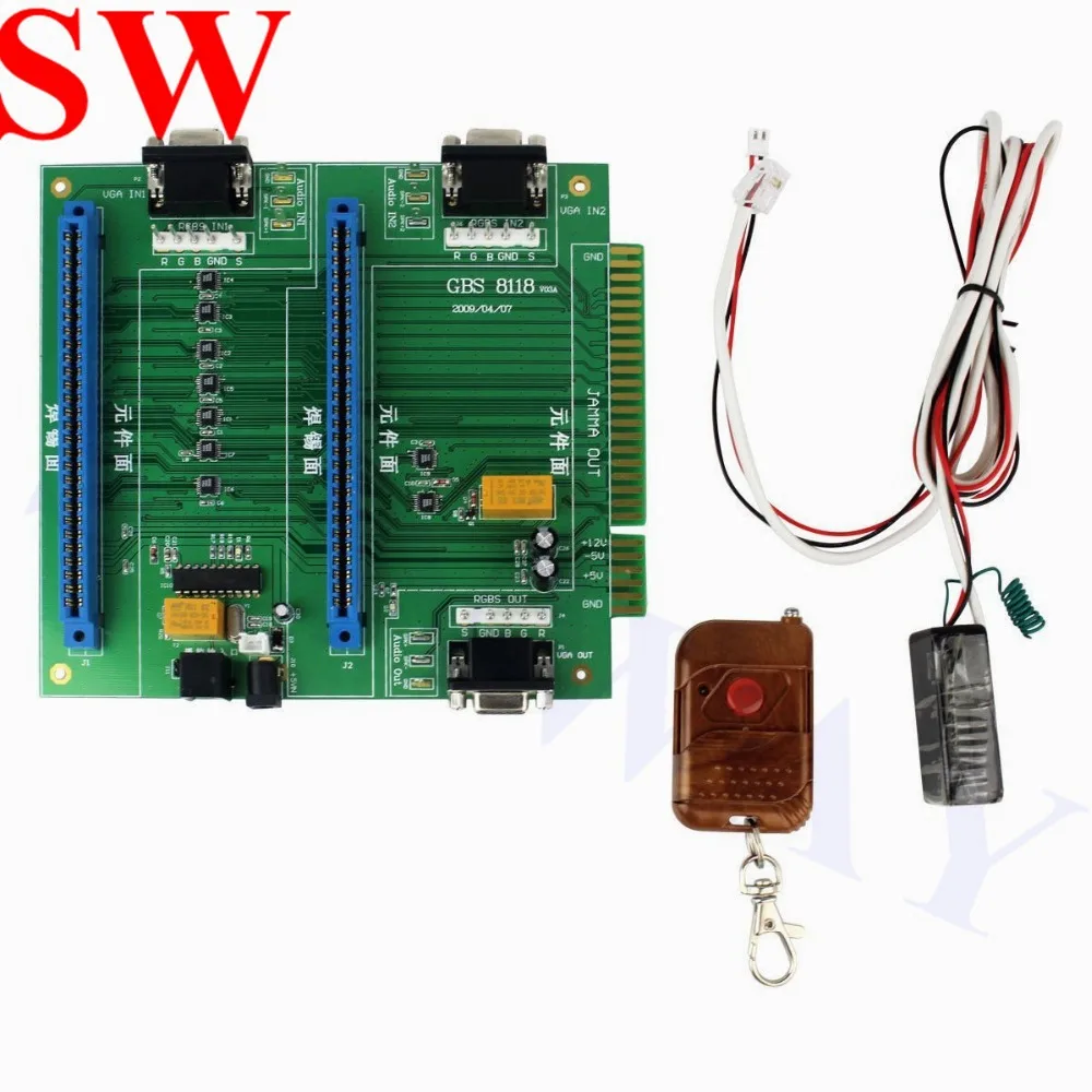 GBS-8118 аркадная игра мульти JAMMA 2 в 1 переключатель дистанционное управление JAMMA PC Board Jamma Switcher