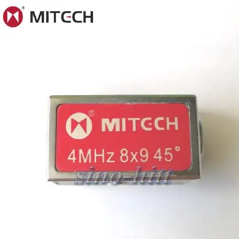 Mitech 45 градусов, с 4мя фазами МГц 8x9 мм угол луча контактный датчик для ультразвукового дефектоскопа