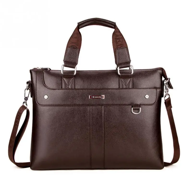 

2018 New Men PU Leather Briefcase Business Handbag Shoulder Messenger Bag Computer Laptop Handbag Bag Men's Travel Bags