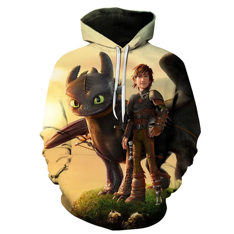 How To Train Your Dragon Men's 3D Print Hoodies 2019 New Casual Hip pop Toothless  Printed Sweatshirts Streetweawr Outwear Tops (9)