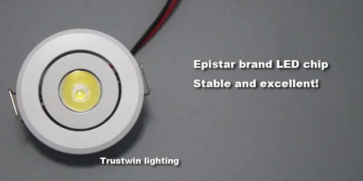5 pieces Indoor white Mini ceiling LED spot light lamp dimmable 1W mini outdoor 110V 220V LED downlight dimmable