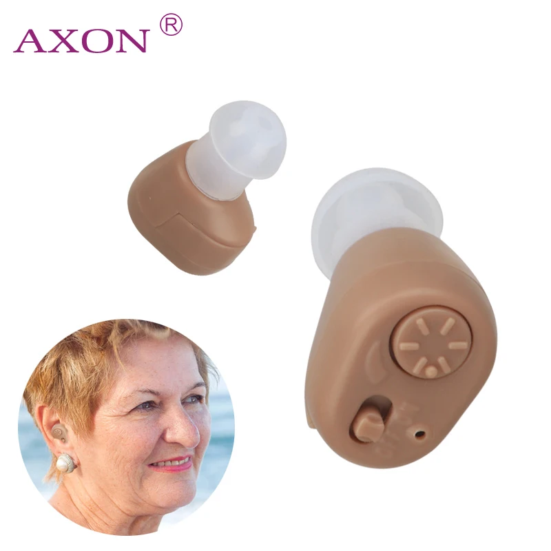 

AXON K-86 Hearing Aid Sound Amplifier Volume Adjustable Mini Personal Invisible Hearing Aid Hear Clear for Loss Elder